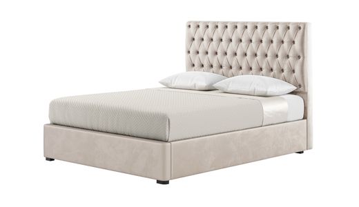 Lit Jewel 180x200 cm avec tête de lit capitonnée Lit Jewel 180x200 cm avec tête de lit capitonnée