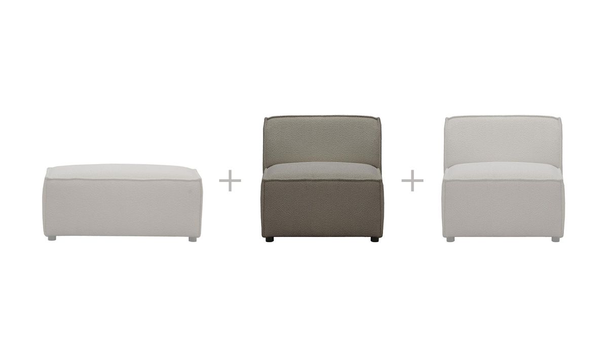 Mojo- Module intérieur une place (1CP), Teddy dove - gris clair