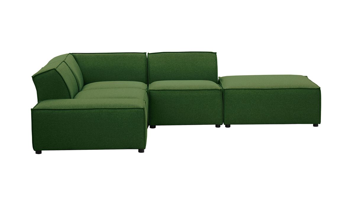 Mojo – Canapé d’angle modulaire, vert foncé - Malmo 37