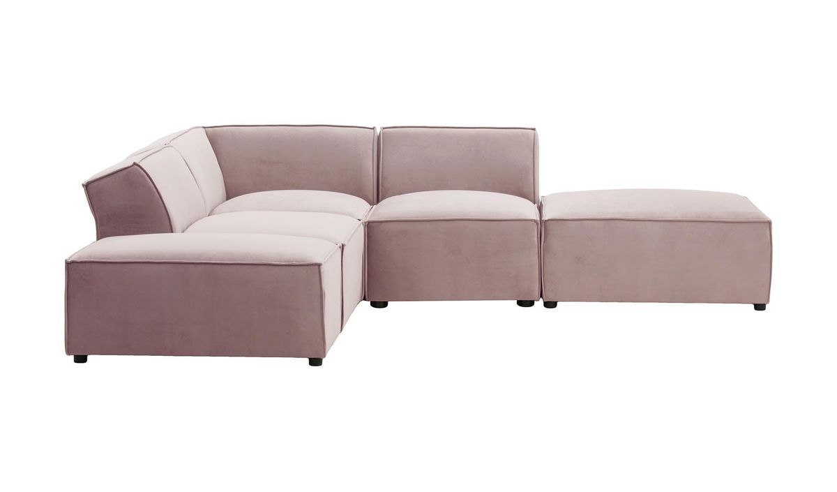 Mojo – Canapé d’angle modulaire, lila/rose - Velluto 14