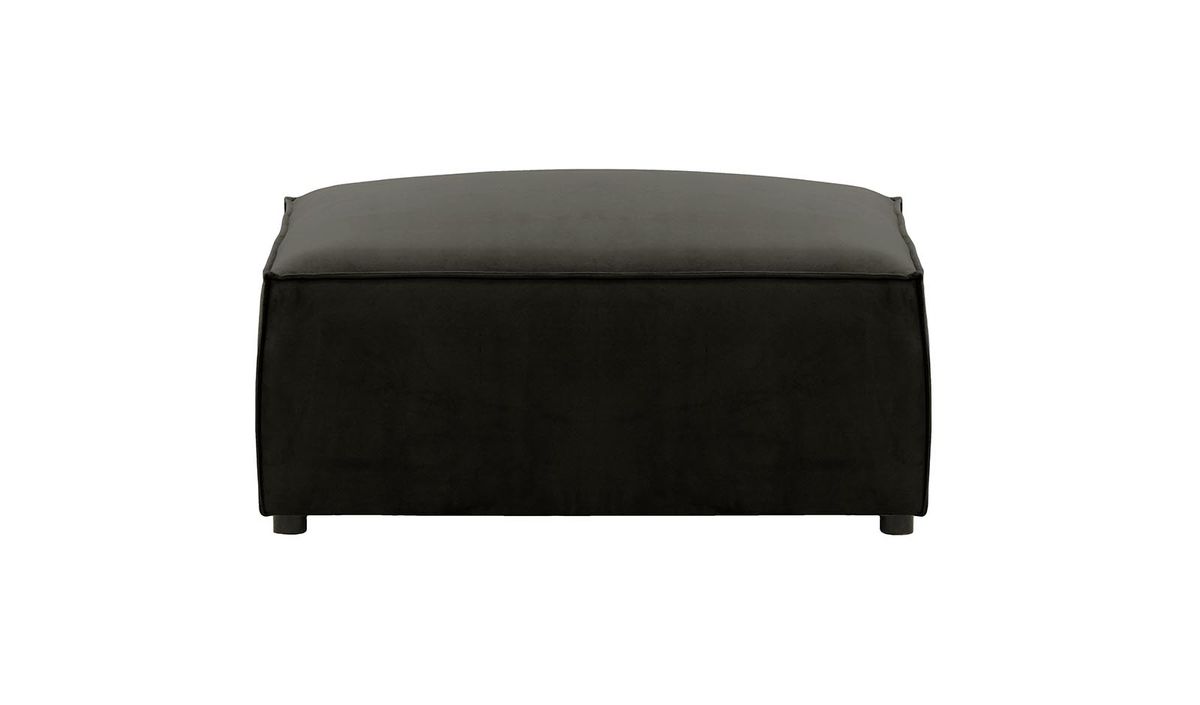 Mojo- Grand pouf (PB), noir - Velluto 20