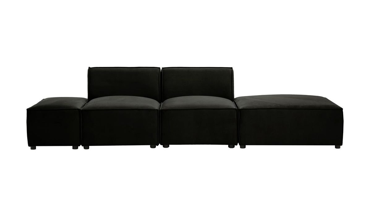 Mojo - Canapé modulaire, noir - Velluto 20