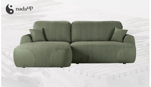 Satell – canapé d’angle gauche avec fonction lit en mousse de qualité médicale Satell – canapé d’angle gauche avec fonction lit en mousse de qualité médicale