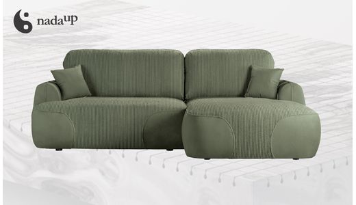 Satell – canapé d’angle droit avec fonction lit en mousse de qualité médicale Satell – canapé d’angle droit avec fonction lit en mousse de qualité médicale