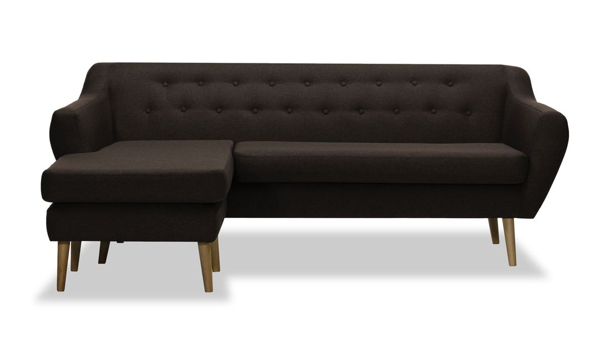 Canapé d’angle polyvalent Varde, marron clair - Malmo 26