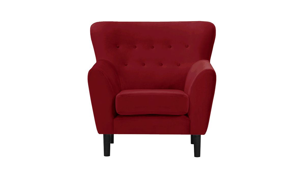 Fauteuil Zamba, rouge - Velluto 7