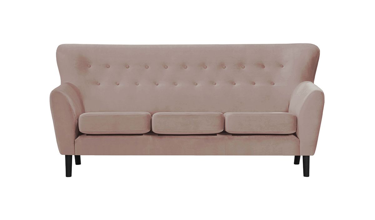 Canapé trois places Zamba, lila/rose - Velluto 14