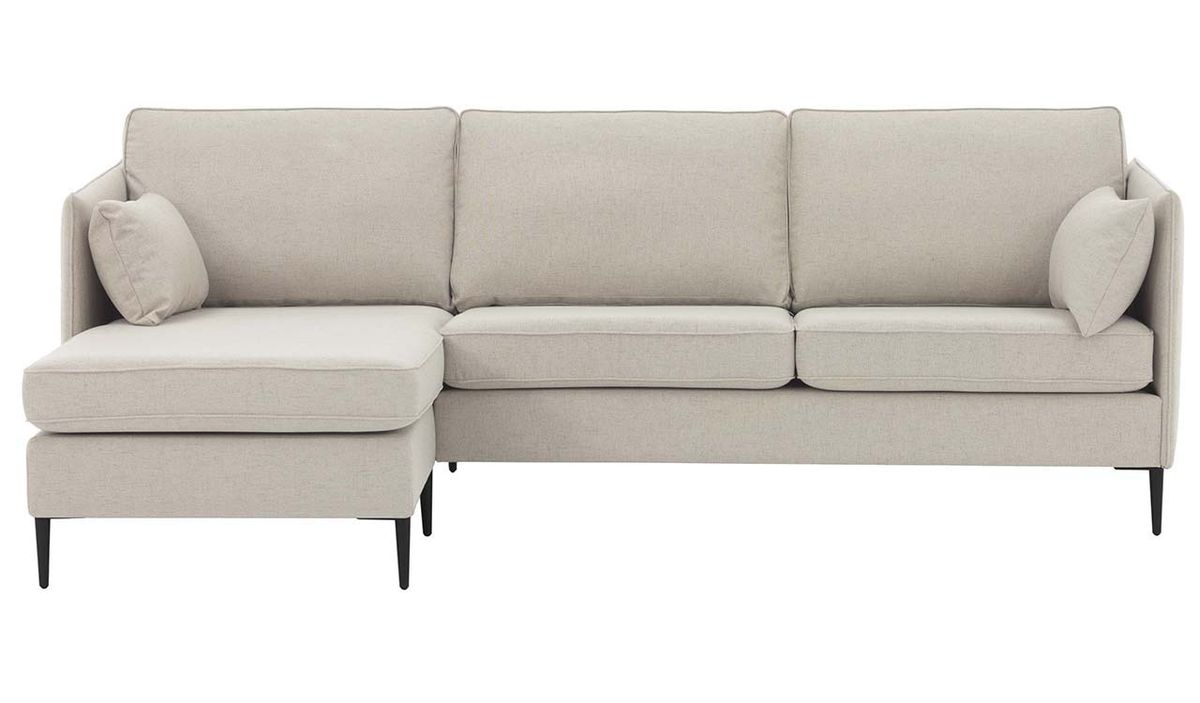 Canapé d’angle gauche Tasna, blanc - Cablo 1