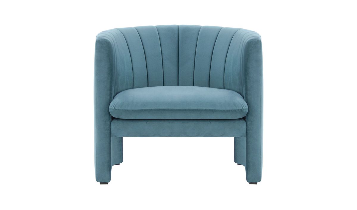 Fauteuil Lian, bleu - Velluto 12