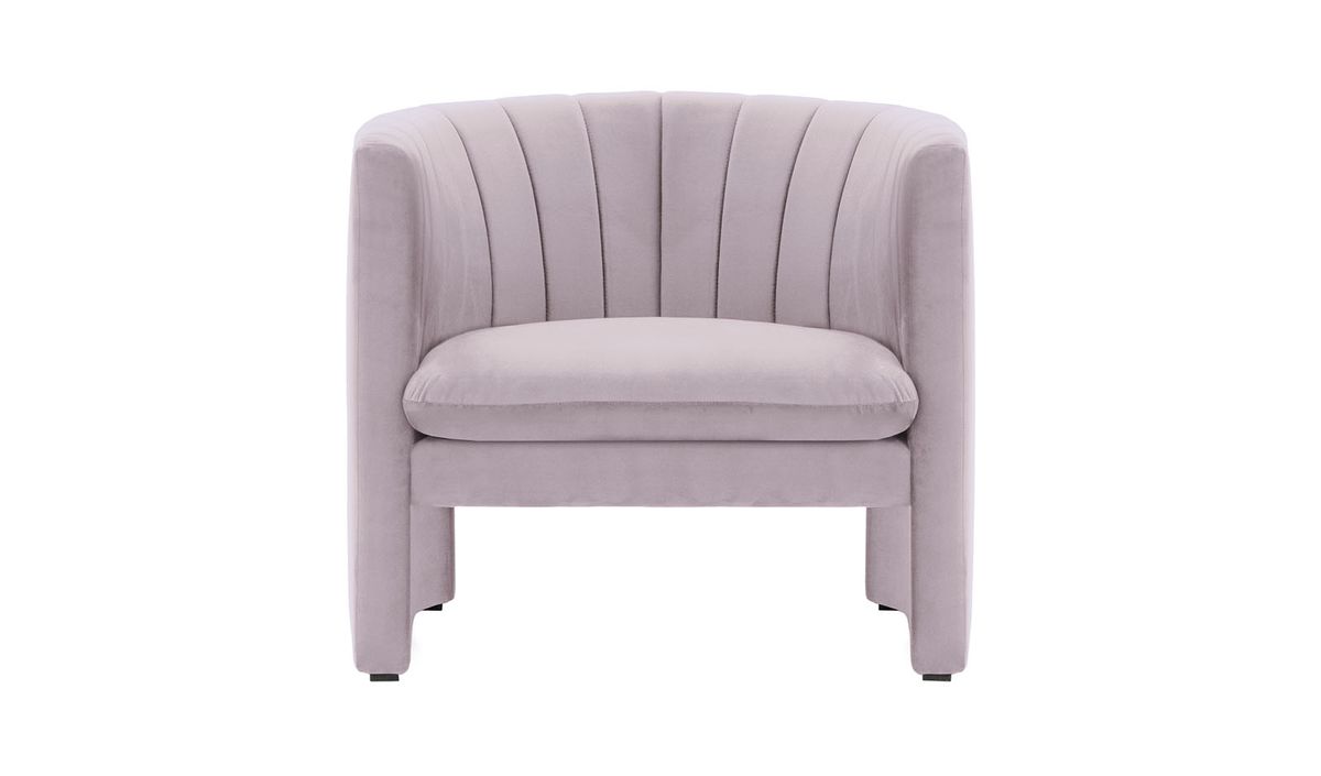 Fauteuil Lian, lila/rose - Velluto 14