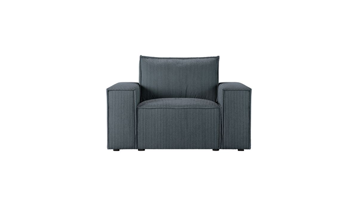 Fauteuil Charles, Poso 34 - gris foncé