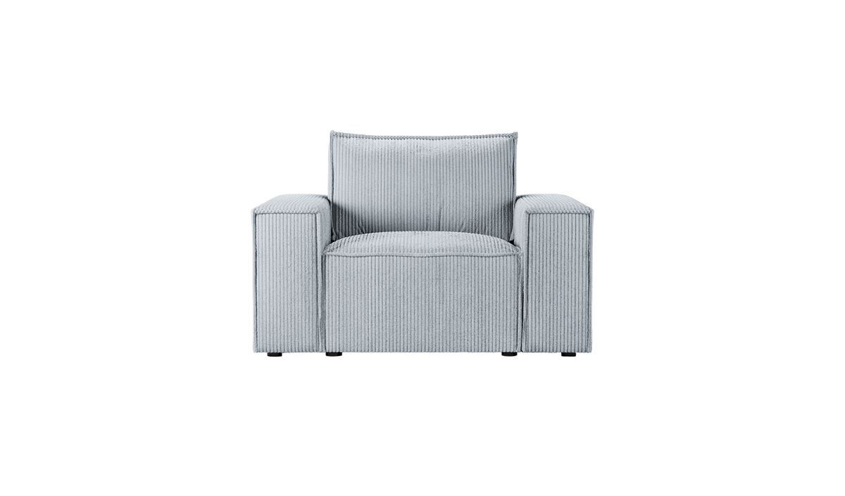 Fauteuil Charles, Poso 55 - gris clair