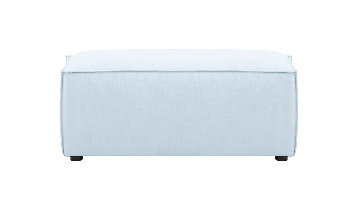 Petit pouf Charles (P1), gris clair - Fancy 85