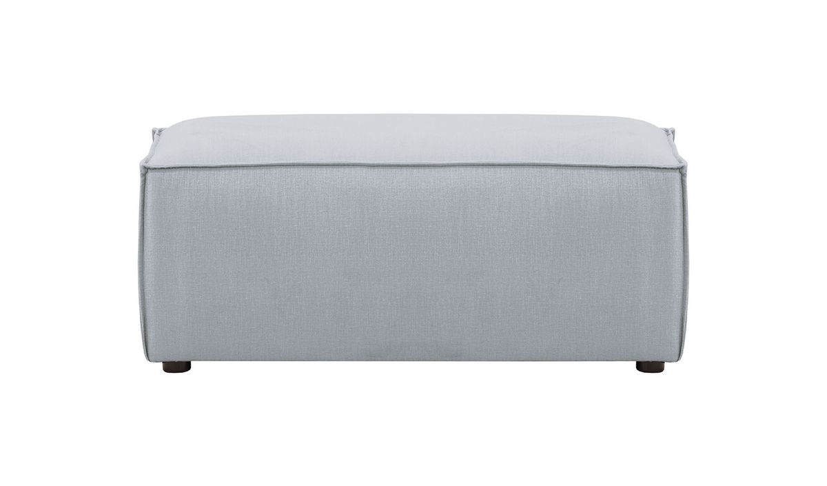Petit pouf Charles (P1), gris/marron - Fancy 96