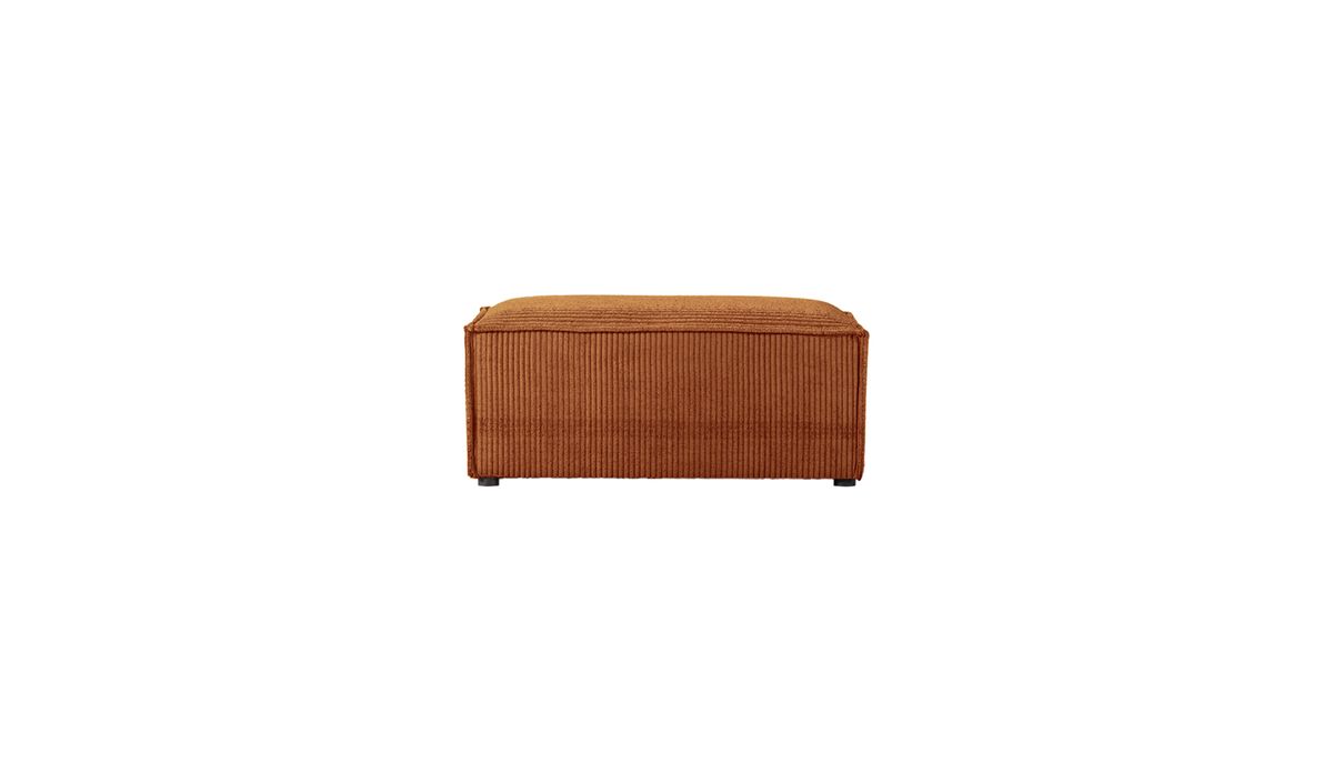 Pouf moyen Charles (P2), Poso 40 - rouge brique