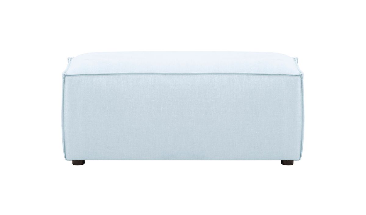 Grand pouf Charles (P3), gris clair - Fancy 85