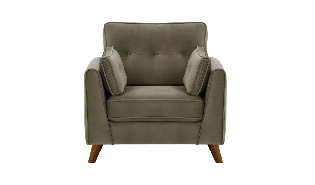 Fauteuil Magnus, gris éléphant - Velluto 17