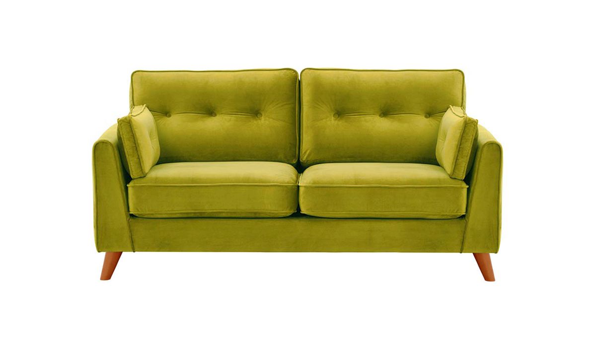 Canapé 2,5 places Magnus, olive - Velluto 9, Couleur des pieds: aveo