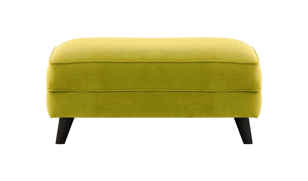 Pouf Magnus, olive - Velluto 9, Couleur des pieds: Noir
