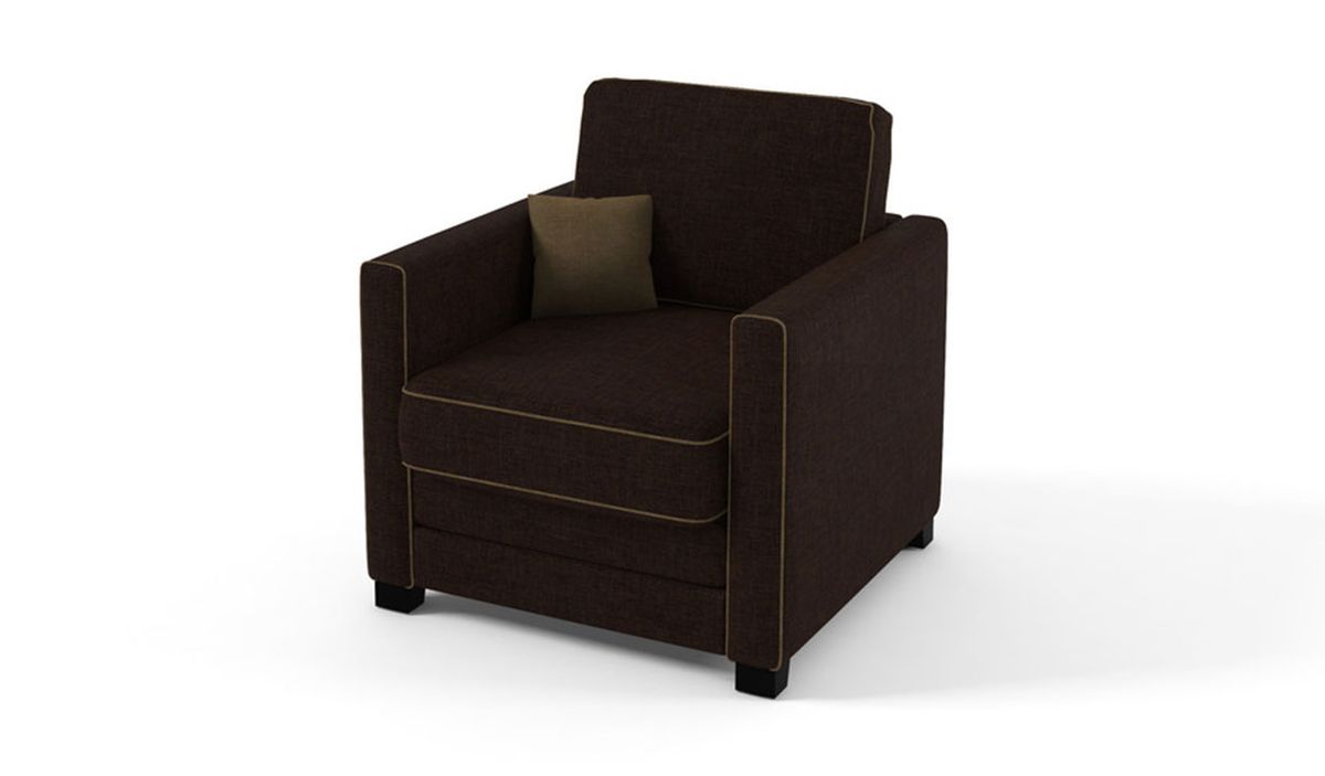 Fauteuil avec fonction lit Boom, marron/crème - Sawana 16/ Sawana 24