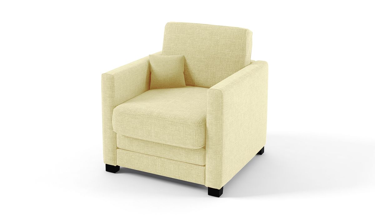 Fauteuil avec fonction lit Boom, crème - Sawana 1