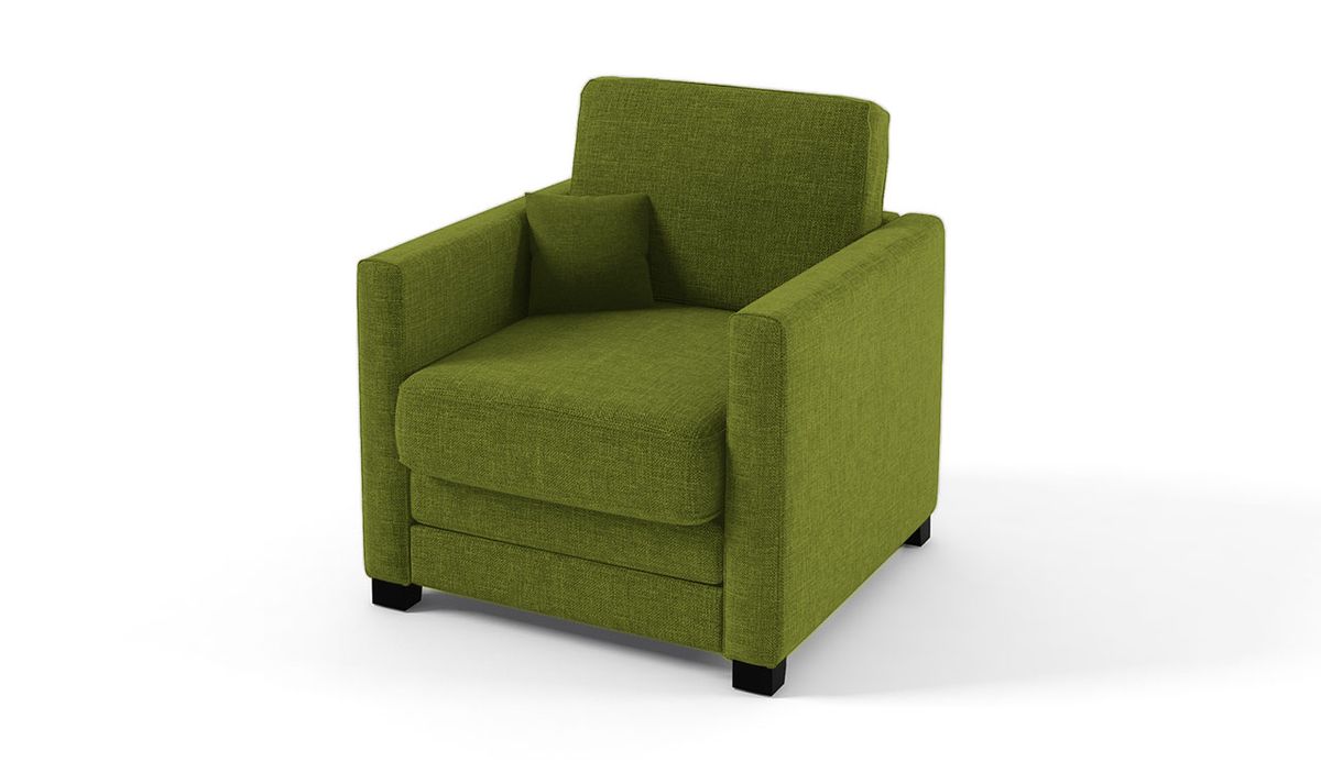 Fauteuil avec fonction lit Boom, vert citron - Sawana 35