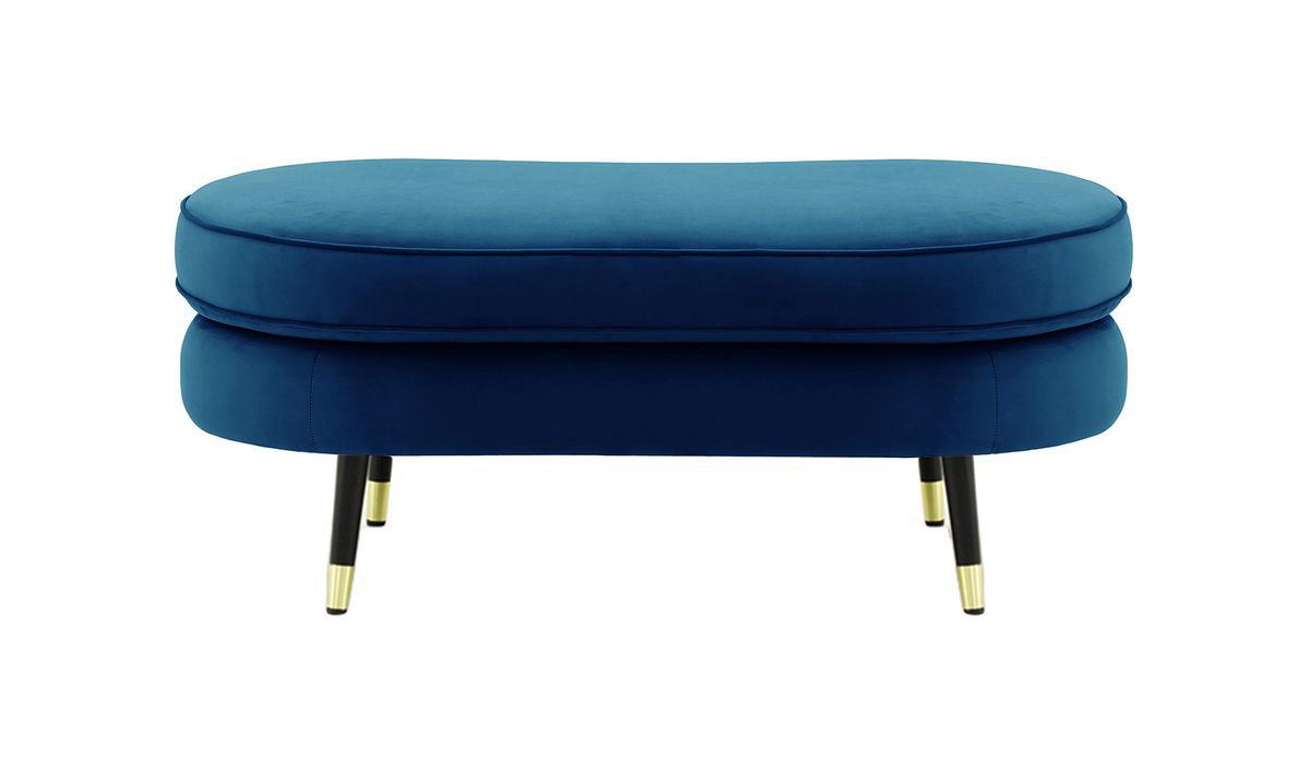 Pouf Kooper, bleu - Velluto 11