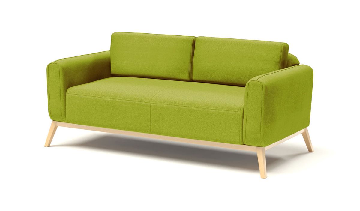 Canapé trois places Modena, vert citron - Baku 7