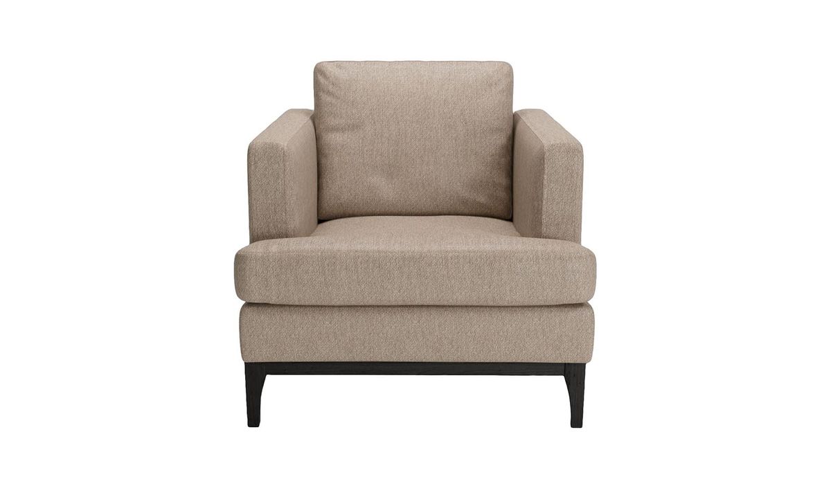 Fauteuil Scarlett Eco, Stelar 16 - Beige, Couleur des pieds: Noir