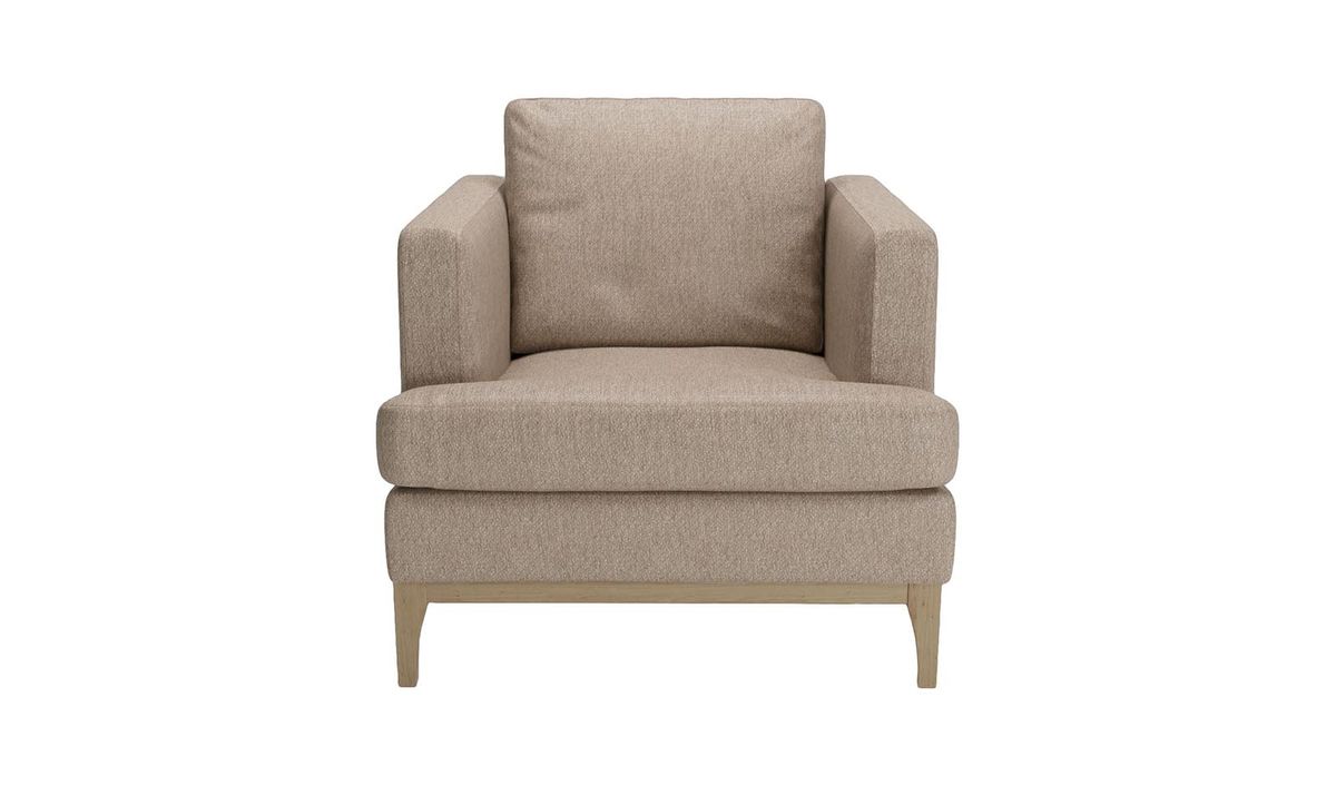 Fauteuil Scarlett Eco, Stelar 16 - Beige, Couleur des pieds: Noir wax