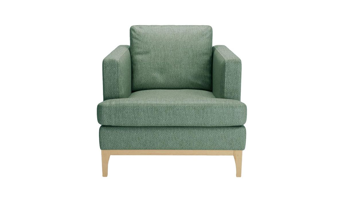 Fauteuil Scarlett Eco, Stelar 39 - Green, Couleur des pieds: Chêne clair