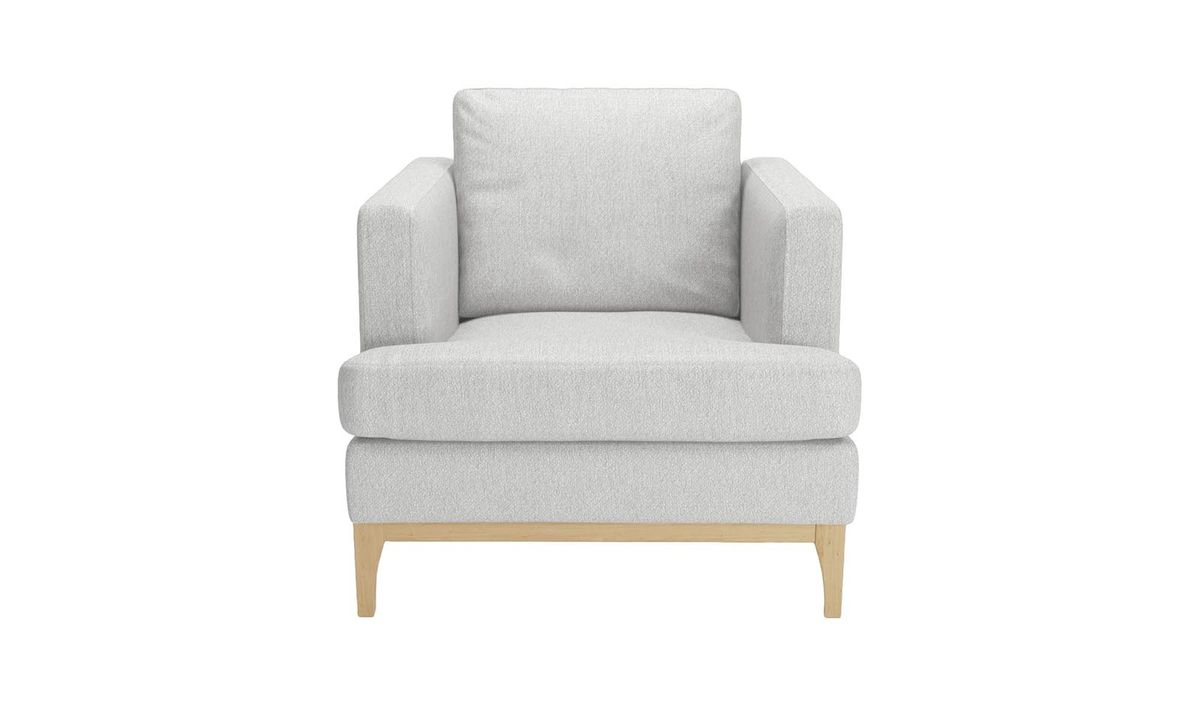 Fauteuil Scarlett Eco, Stelar 81 - Light Grey, Couleur des pieds: Chêne clair