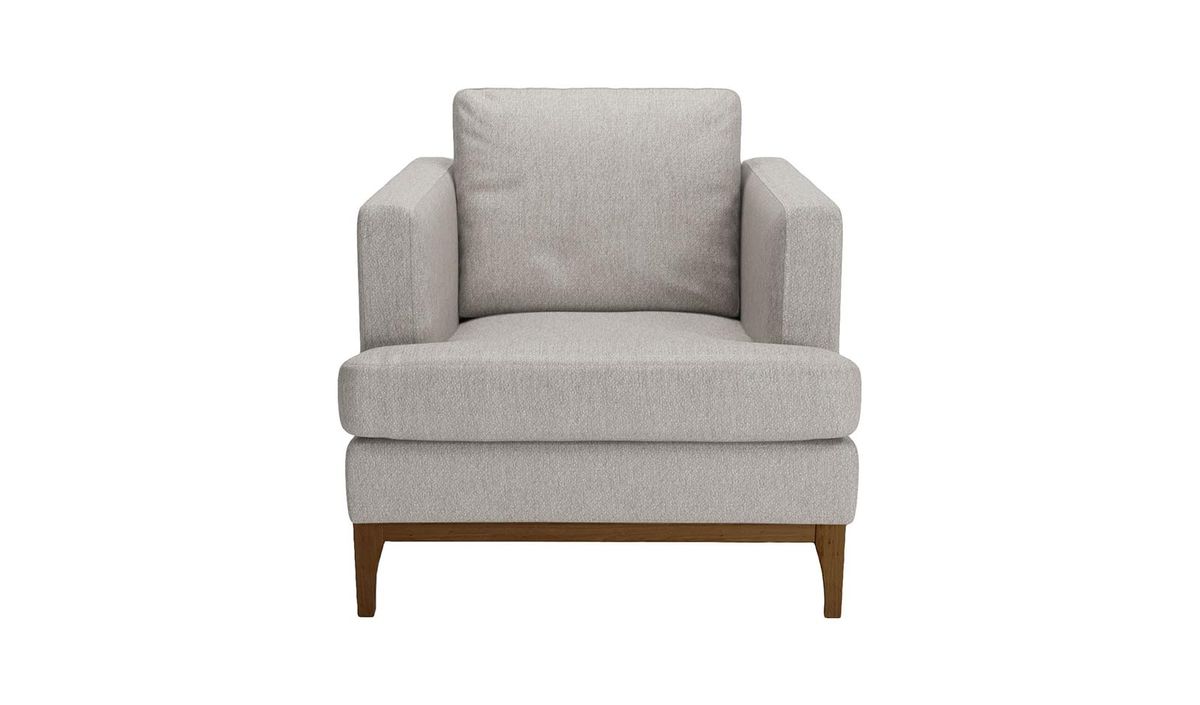 Fauteuil Scarlett Eco, Stelar 84 - Grey, Couleur des pieds: Chêne foncé