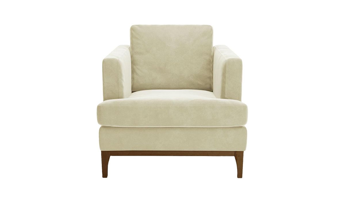Fauteuil Scarlett Eco, Terra 13, Couleur des pieds: Chêne foncé