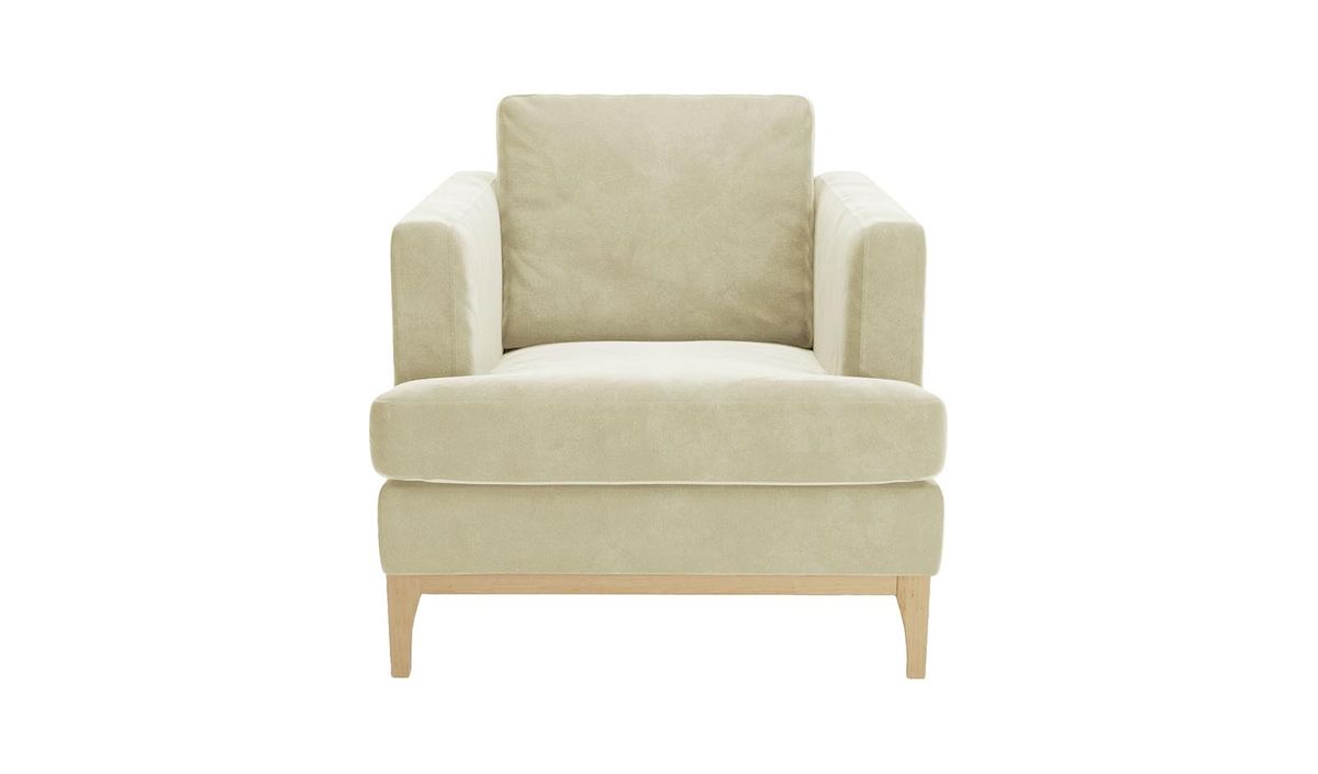 Fauteuil Scarlett Eco, Terra 13, Couleur des pieds: Chêne clair