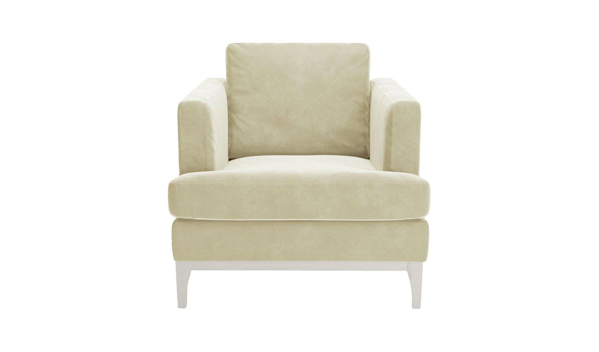 Fauteuil Scarlett Eco, Terra 13, Couleur des pieds: Blanc