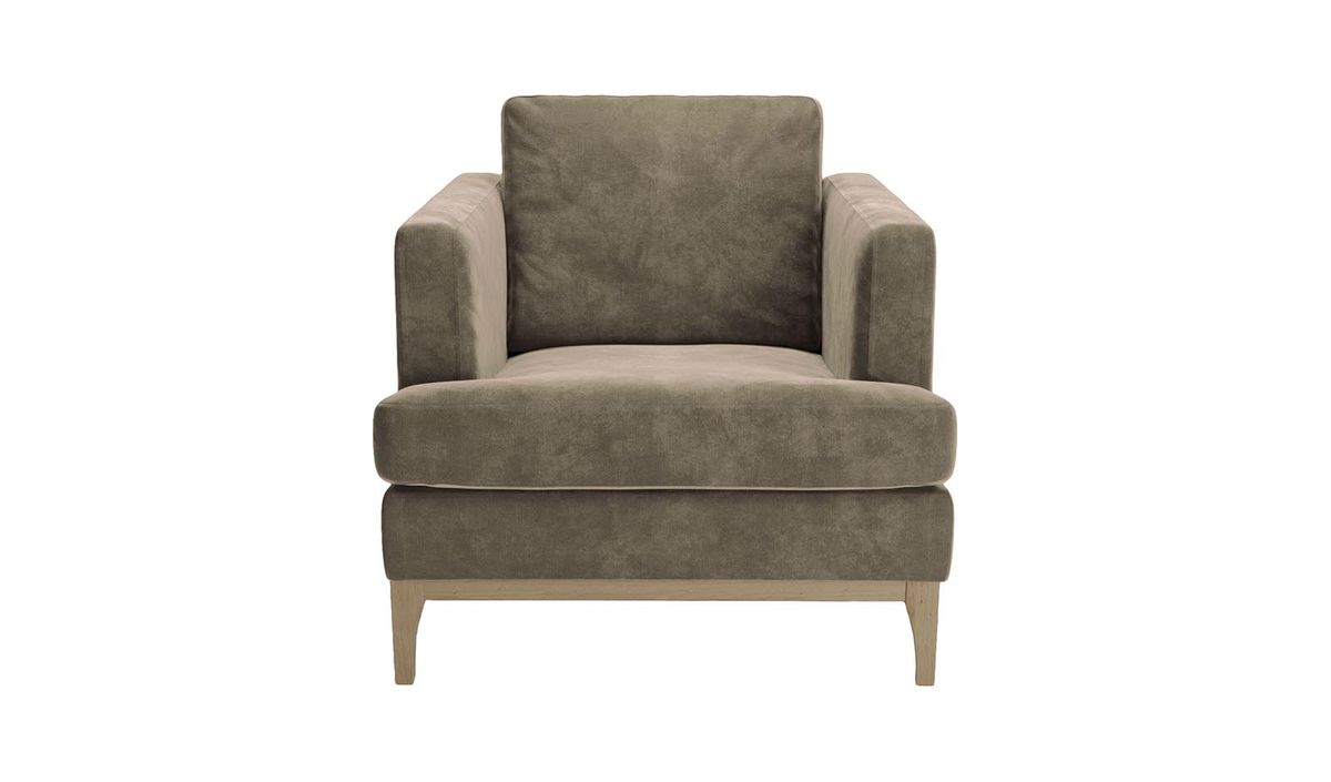 Fauteuil Scarlett Eco, Terra 29, Couleur des pieds: Noir wax