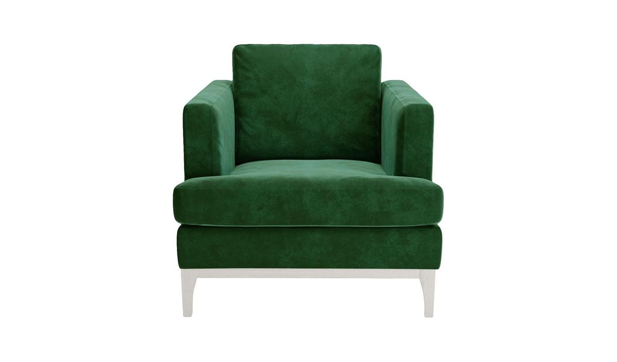 Fauteuil Scarlett Eco, Terra 39, Couleur des pieds: Blanc