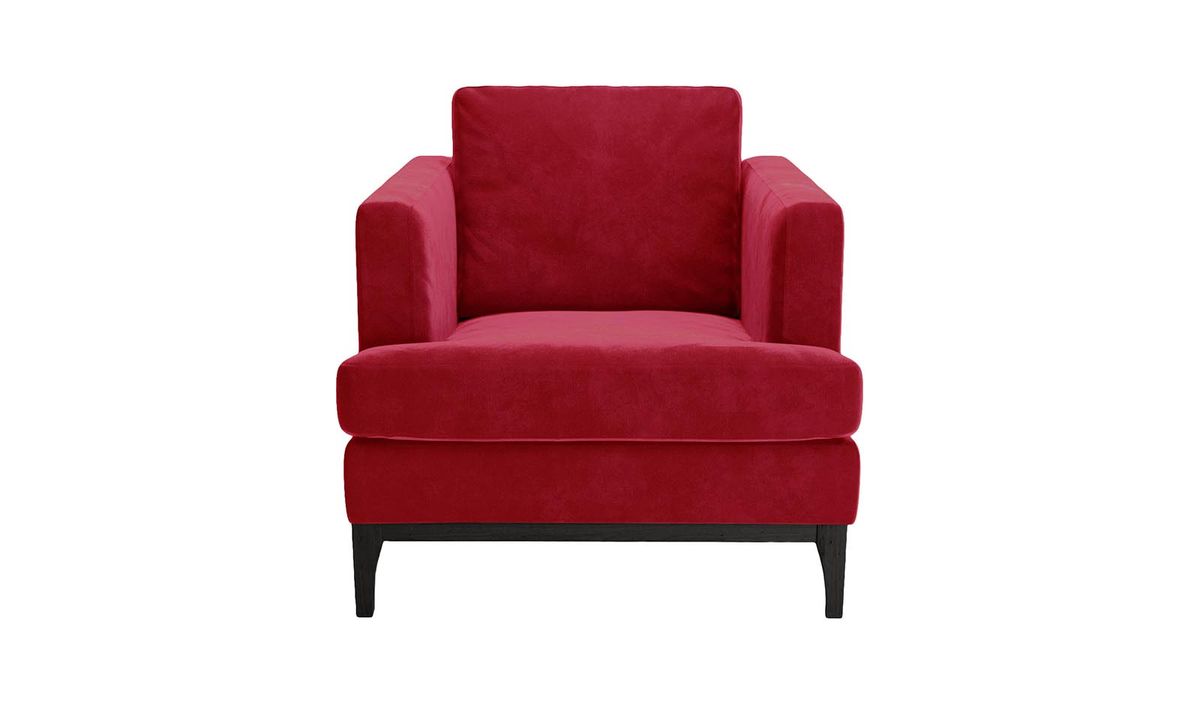 Fauteuil Scarlett Eco, Terra 58, Couleur des pieds: Noir