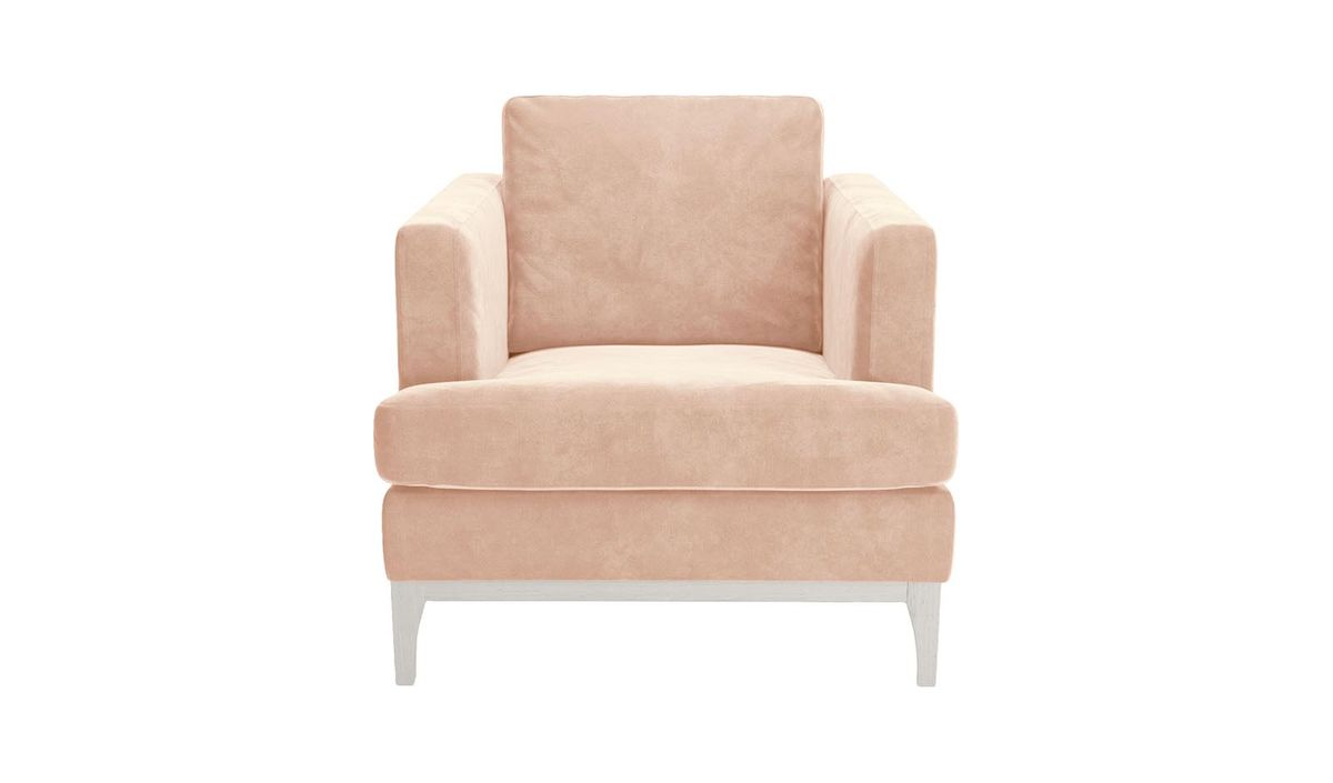 Fauteuil Scarlett Eco, Terra 61, Couleur des pieds: Blanc
