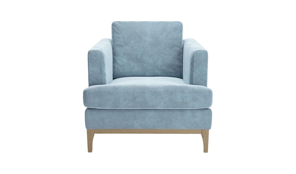 Fauteuil Scarlett Eco, Terra 73, Couleur des pieds: Noir wax