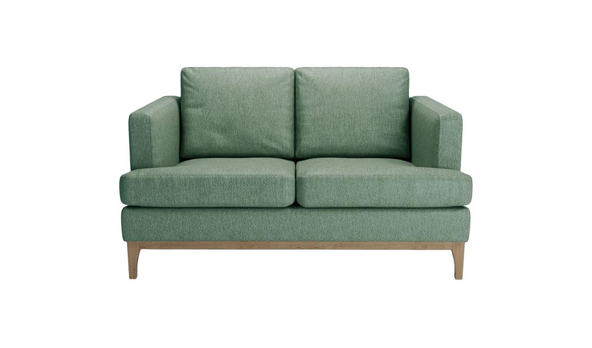 Canapé deux places Scarlett Eco, Stelar 39 - Green, Couleur des pieds: Noir wax