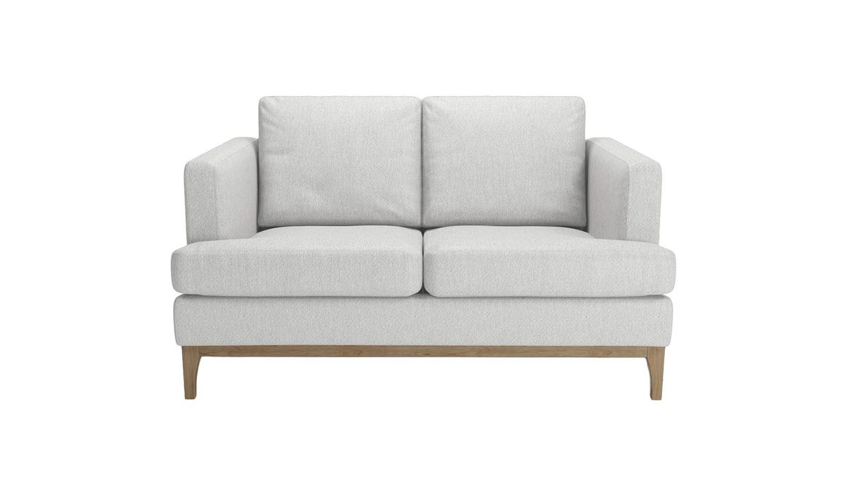 Canapé deux places Scarlett Eco, Stelar 81 - Light Grey, Couleur des pieds: Noir wax