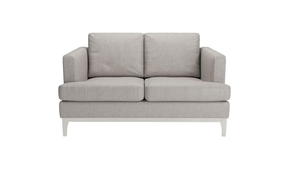 Canapé deux places Scarlett Eco, Stelar 84 - Grey, Couleur des pieds: Blanc