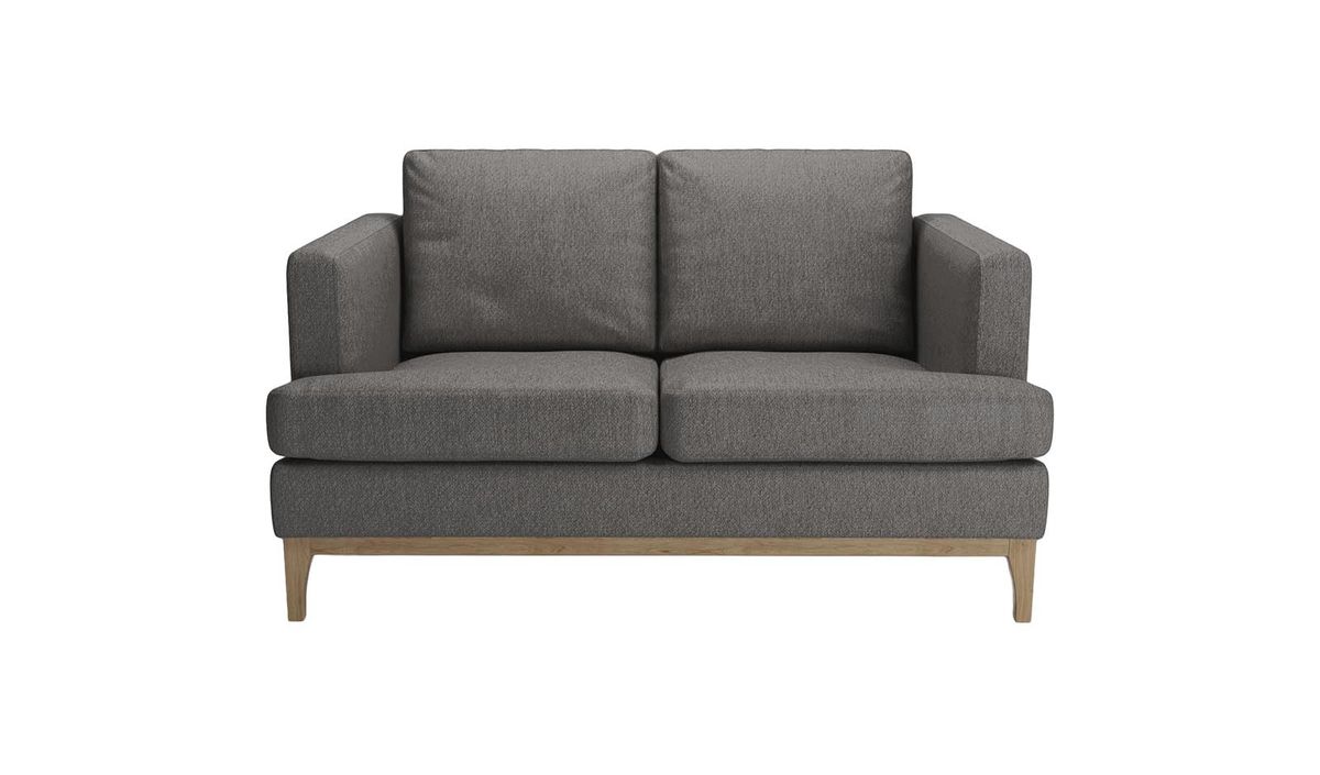 Canapé deux places Scarlett Eco, Stelar 97 - Dark Grey, Couleur des pieds: Noir wax