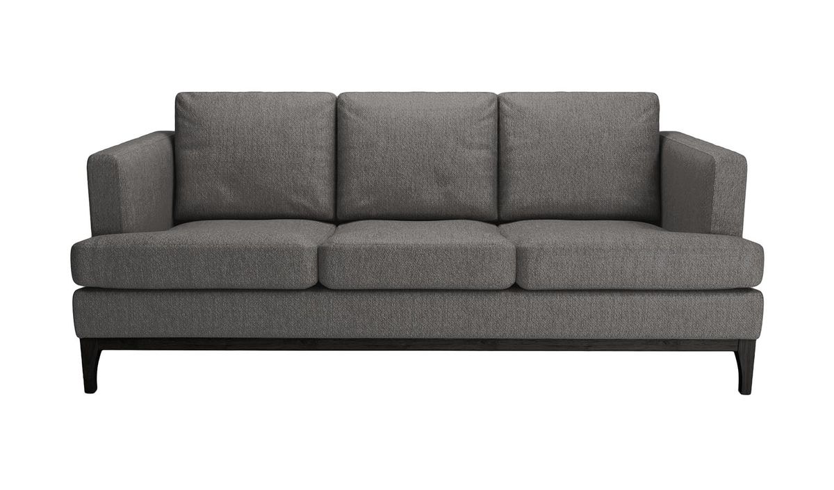 Canapé trois places Scarlett Eco, Stelar 97 - Dark Grey, Couleur des pieds: Noir