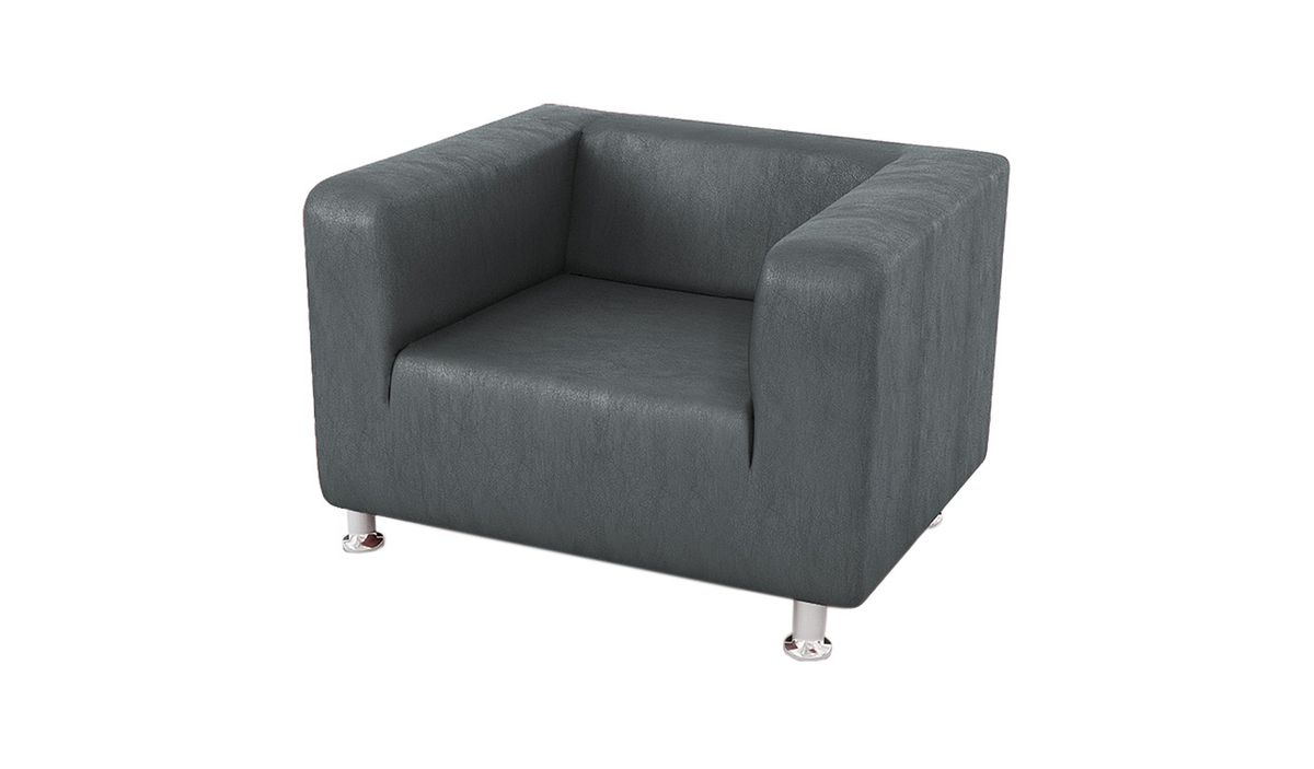 Fauteuil en simili cuir Scala — vue 4