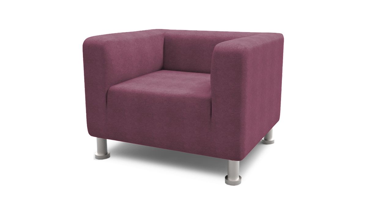 Fauteuil Scala, violet foncé - Sawana 70