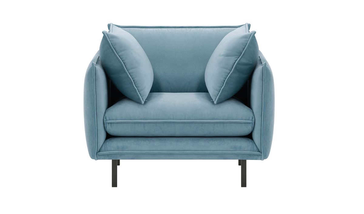 Large fauteuil Nimbus, bleu ciel - Kronos 31