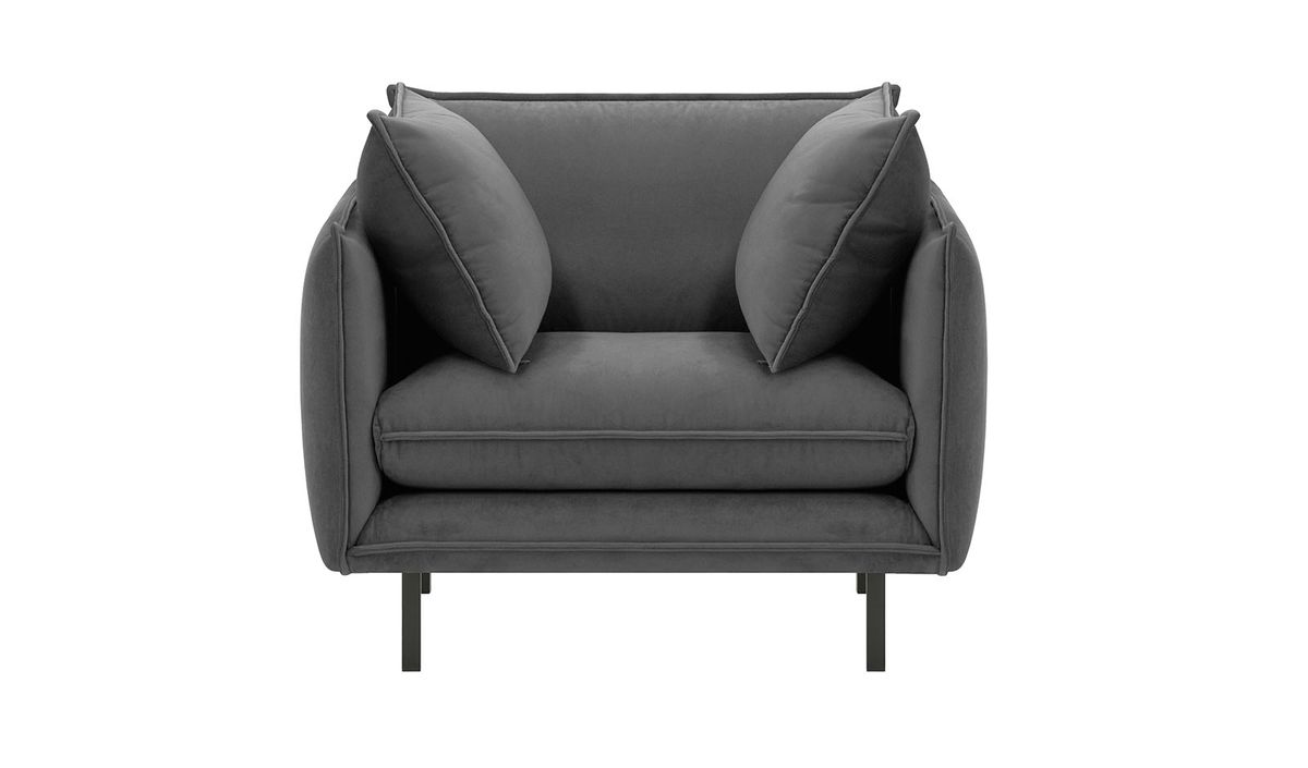 Large fauteuil Nimbus, gris foncé - Kronos 34